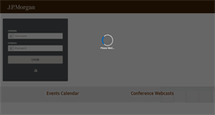 Desktop Screenshot of events.jpmorgan.com